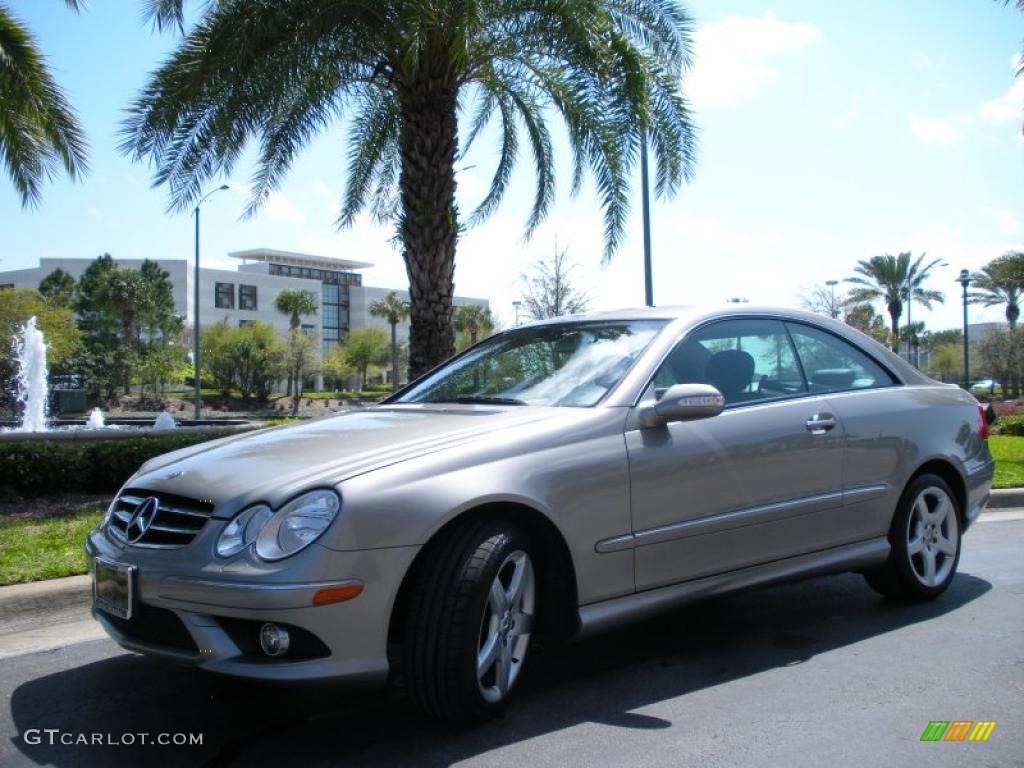 2006 CLK 500 Coupe - Pewter Metallic / Black photo #2