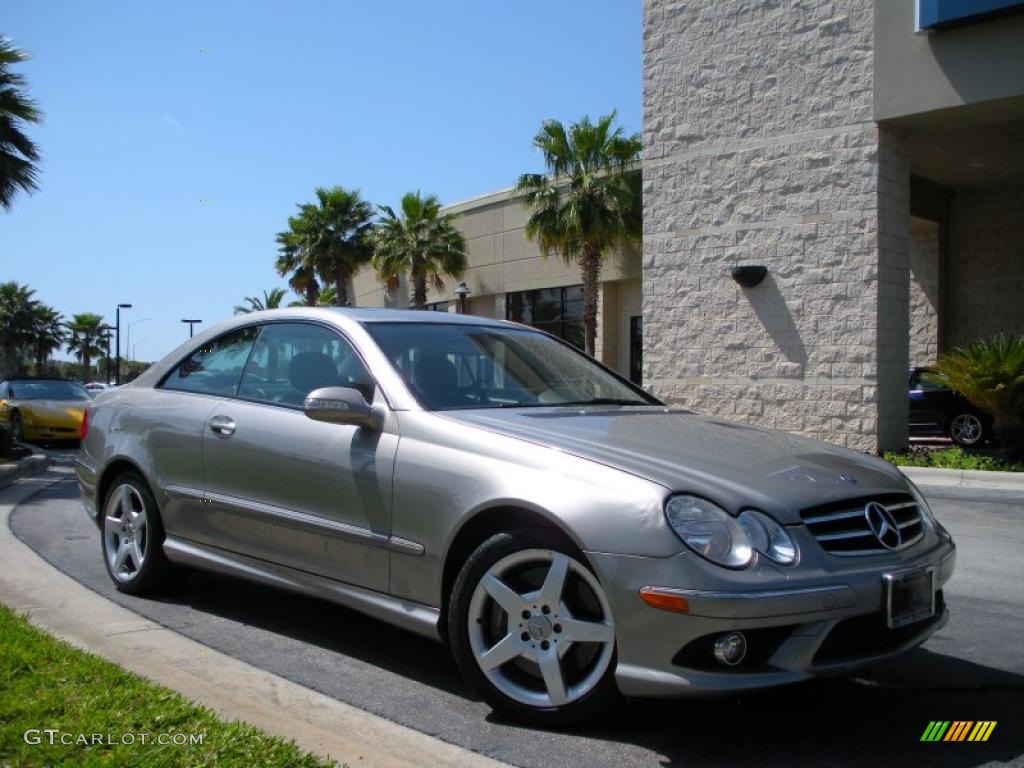 2006 CLK 500 Coupe - Pewter Metallic / Black photo #4