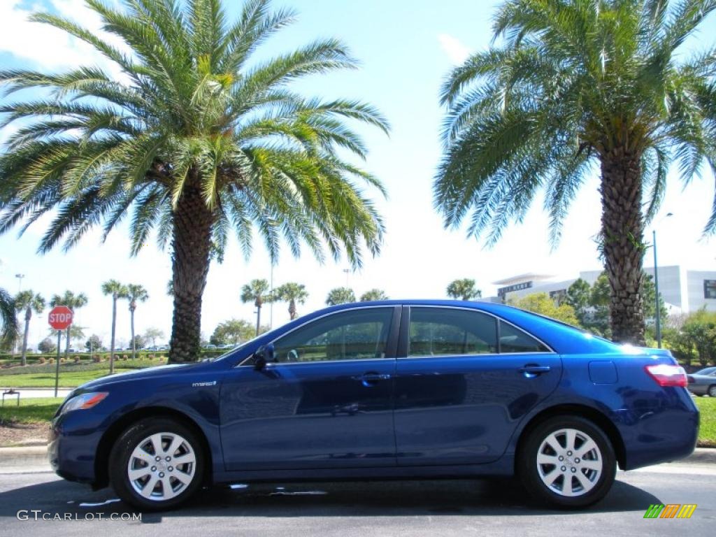 2007 Camry Hybrid - Blue Ribbon Metallic / Ash photo #1