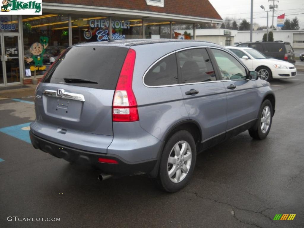 2009 CR-V EX 4WD - Glacier Blue Metallic / Gray photo #3