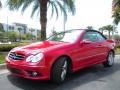 2008 Mars Red Mercedes-Benz CLK 550 Cabriolet  photo #2