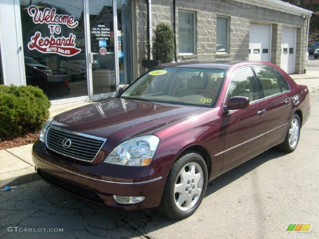 2003 LS 430 Sedan - Black Cherry Pearl / Ivory photo #1