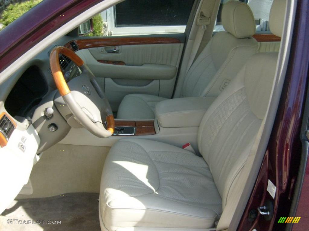 2003 LS 430 Sedan - Black Cherry Pearl / Ivory photo #8