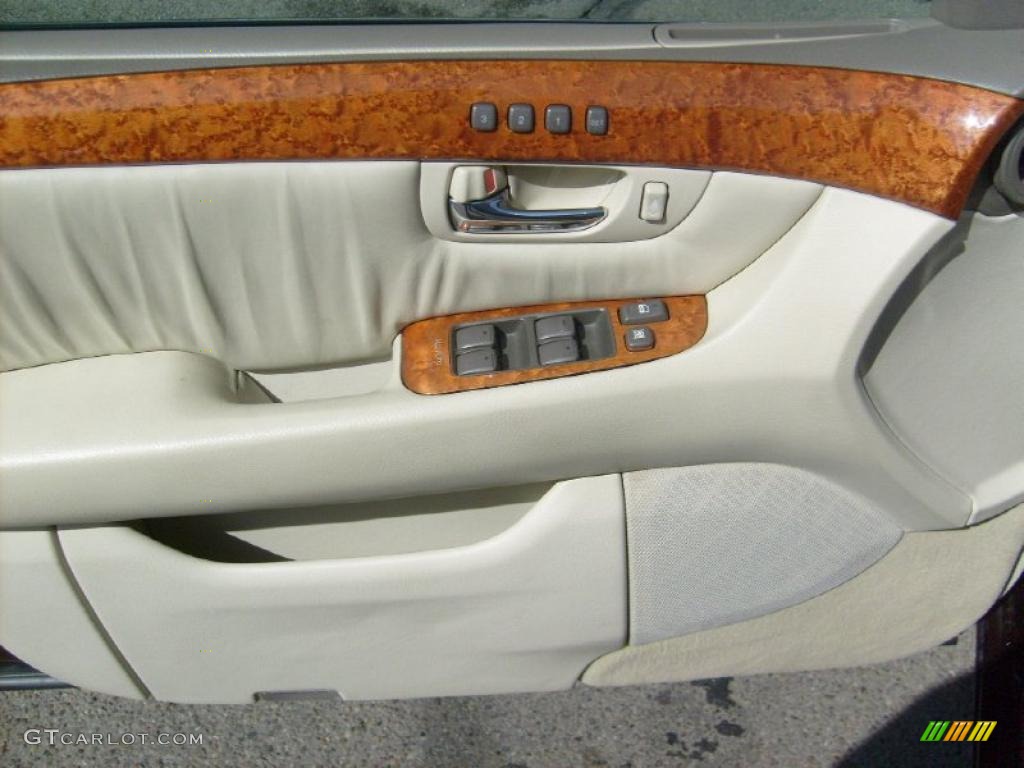 2003 LS 430 Sedan - Black Cherry Pearl / Ivory photo #9