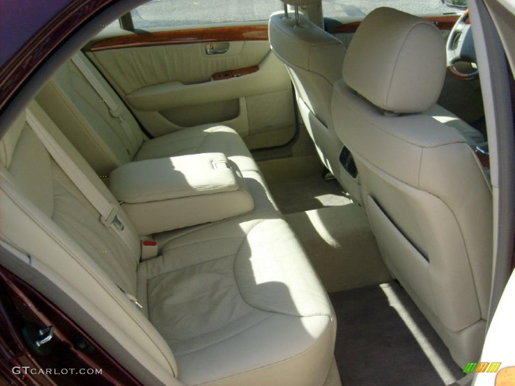 2003 LS 430 Sedan - Black Cherry Pearl / Ivory photo #11