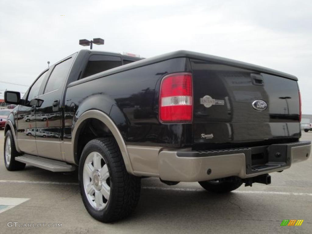 2006 F150 King Ranch SuperCrew - Black / Castano Brown Leather photo #5
