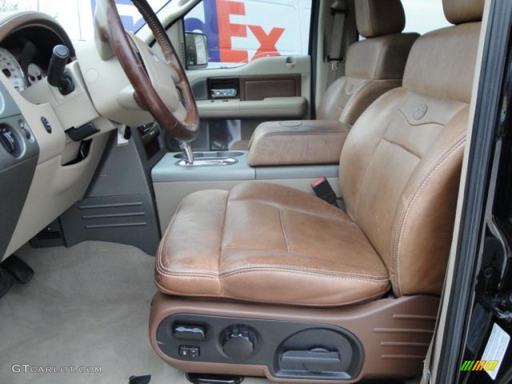 2006 F150 King Ranch SuperCrew - Black / Castano Brown Leather photo #10