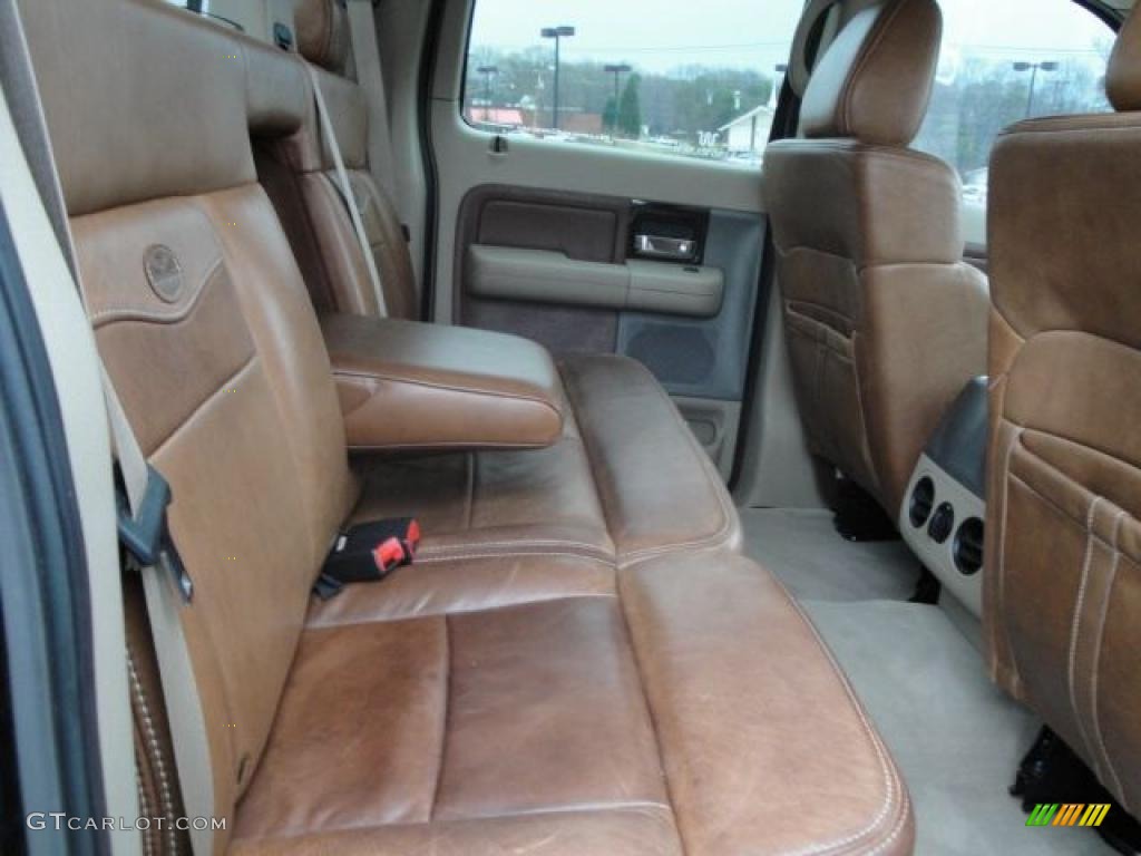 2006 F150 King Ranch SuperCrew - Black / Castano Brown Leather photo #14