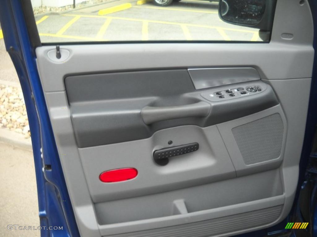 2008 Ram 1500 Big Horn Edition Quad Cab 4x4 - Electric Blue Pearl / Medium Slate Gray photo #6