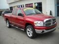 2007 Inferno Red Crystal Pearl Dodge Ram 1500 SLT Quad Cab 4x4  photo #18