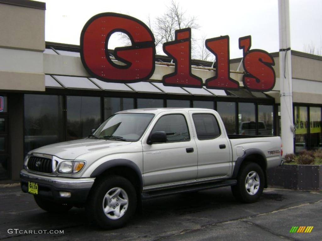 2003 Tacoma V6 TRD Double Cab 4x4 - Lunar Mist Silver Metallic / Charcoal photo #1