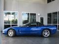 2003 Electron Blue Metallic Chevrolet Corvette Convertible  photo #6