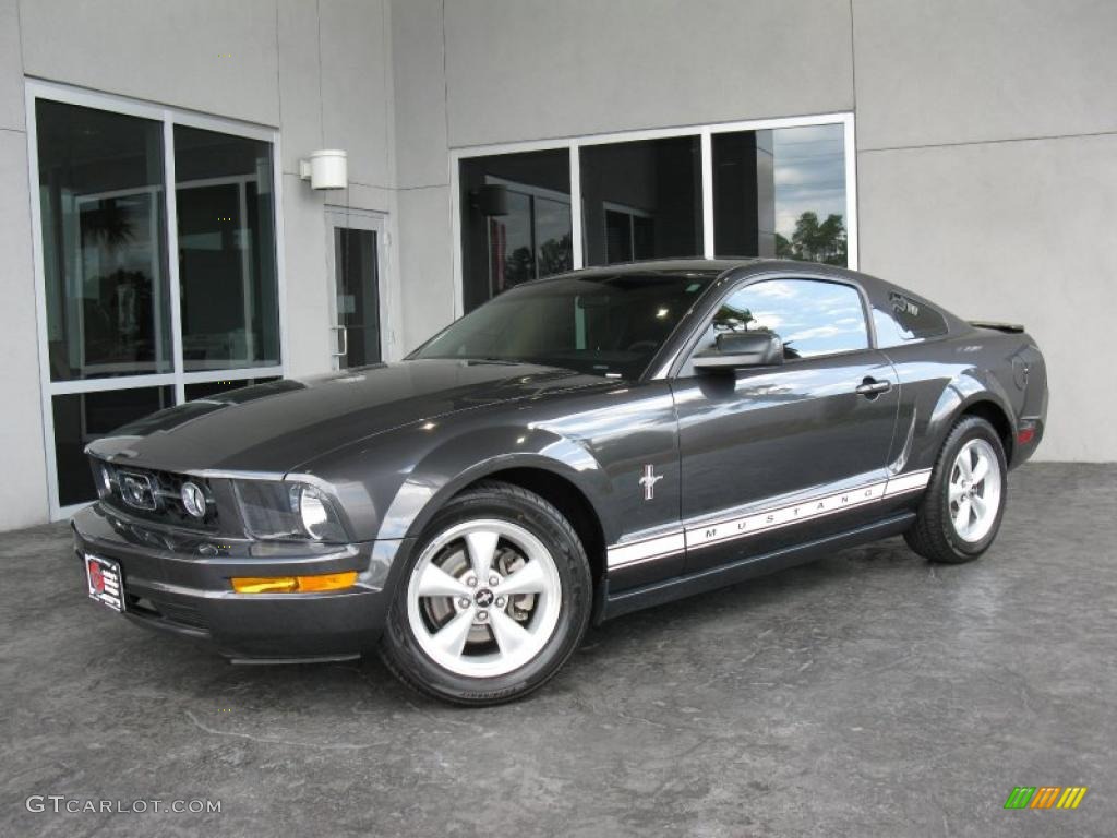 2007 Mustang V6 Premium Coupe - Alloy Metallic / Dark Charcoal photo #2