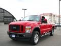 2008 Bright Red Ford F350 Super Duty FX4 Crew Cab 4x4  photo #2