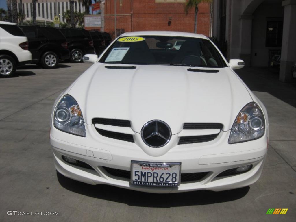 2005 SLK 350 Roadster - Alabaster White / Ash Grey photo #8