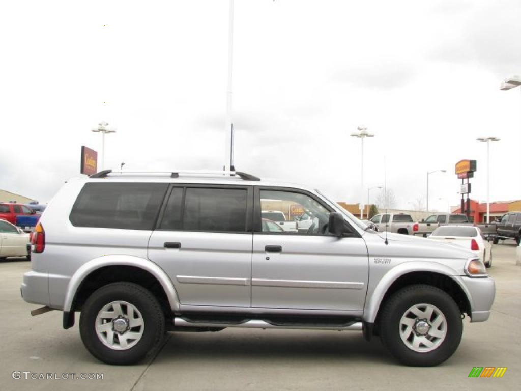 2004 Montero Sport LS 4x4 - Soprano Silver Metallic / Gray photo #9