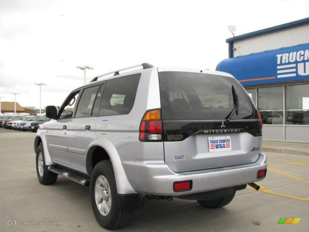 2004 Montero Sport LS 4x4 - Soprano Silver Metallic / Gray photo #10