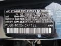 904: Midnight Blue 2005 Mercedes-Benz C 230 Kompressor Sedan Color Code