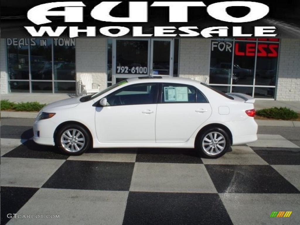 2009 Super White Toyota Corolla S 27625755 Gtcarlot Com