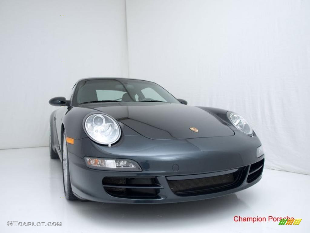 2007 911 Carrera S Coupe - Atlas Grey Metallic / Stone Grey photo #3