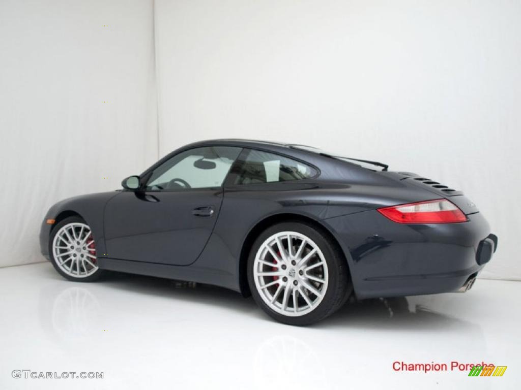 2007 911 Carrera S Coupe - Atlas Grey Metallic / Stone Grey photo #7