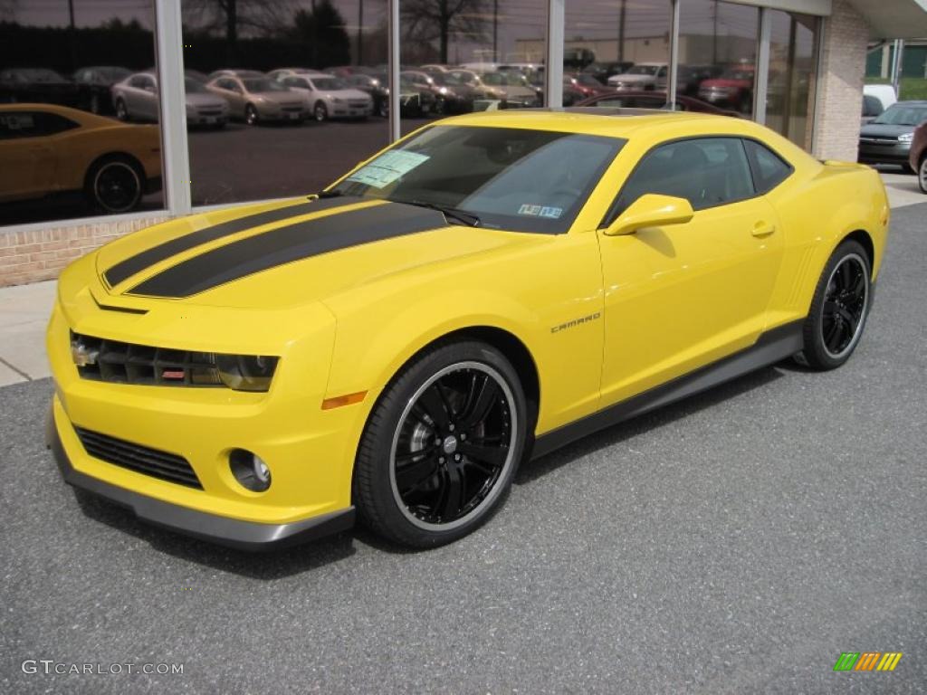 2010 Camaro SS/RS Coupe - Rally Yellow / Black photo #2