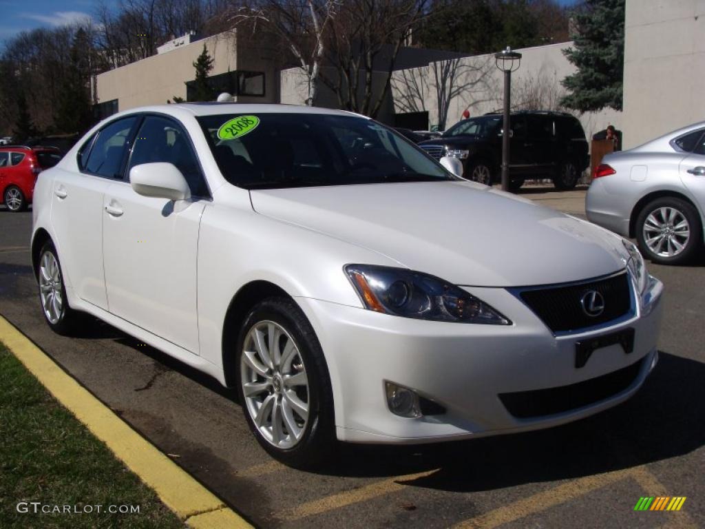 2008 IS 250 AWD - Starfire White Pearl / Black photo #5