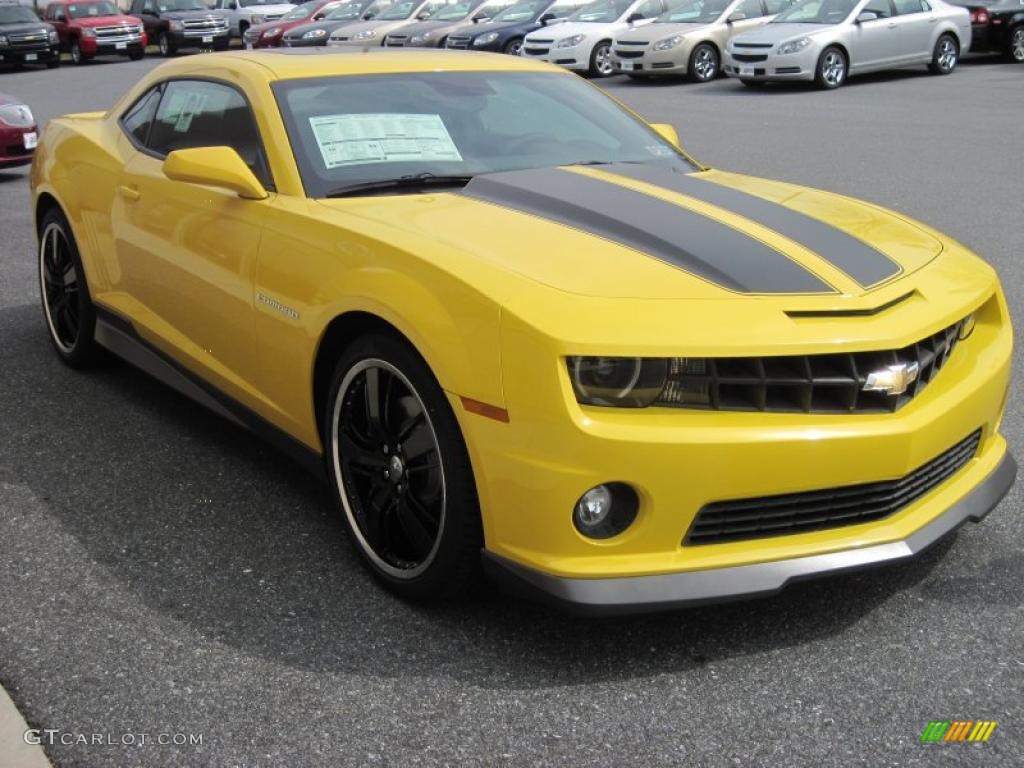 2010 Camaro SS/RS Coupe - Rally Yellow / Black photo #4