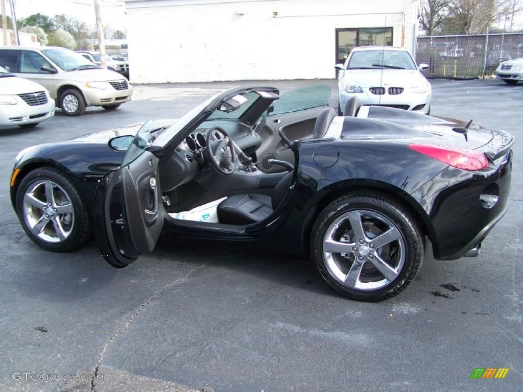 2008 Solstice GXP Roadster - Mysterious Black / Ebony photo #1