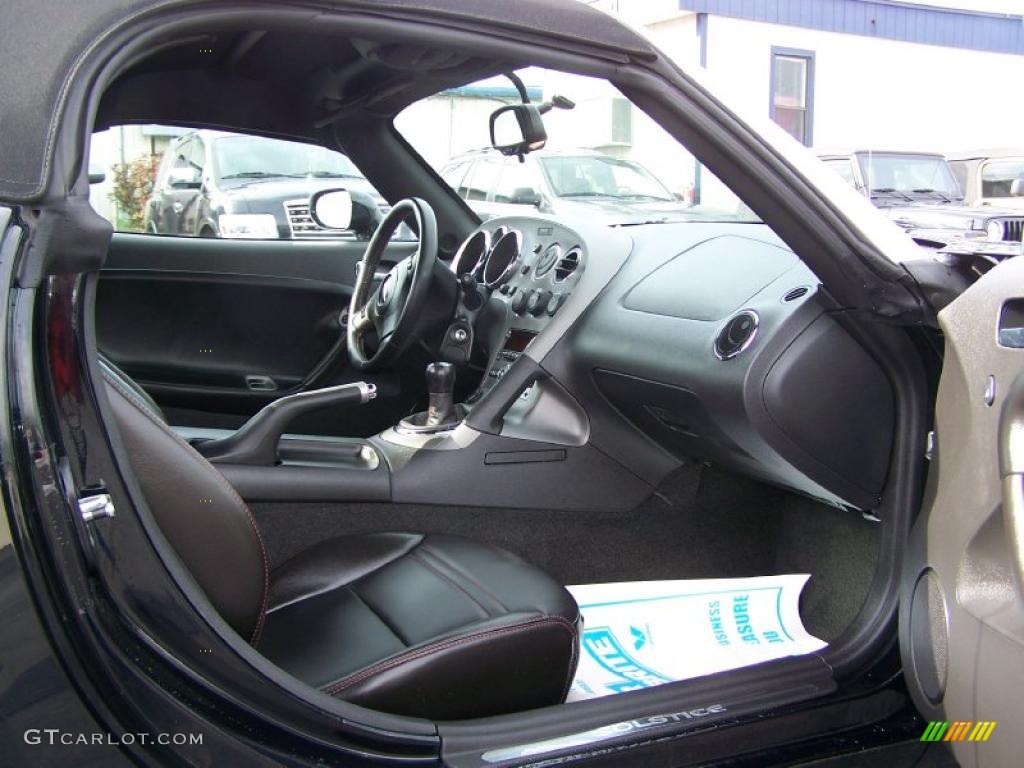 2008 Solstice GXP Roadster - Mysterious Black / Ebony photo #4