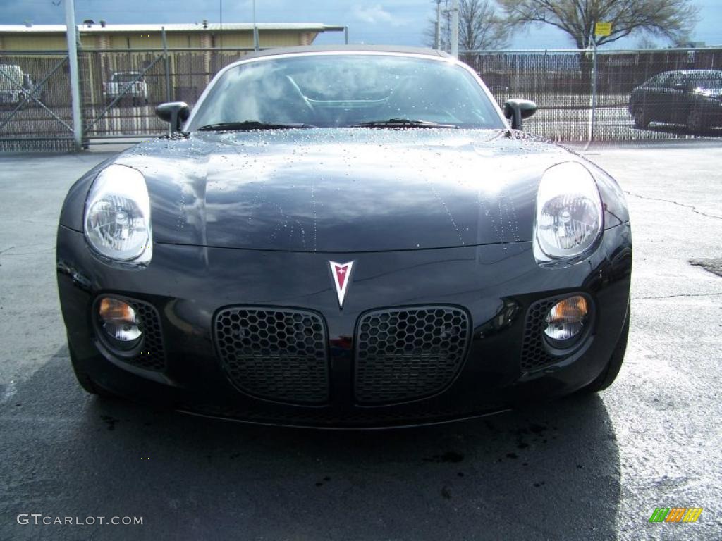 2008 Solstice GXP Roadster - Mysterious Black / Ebony photo #6