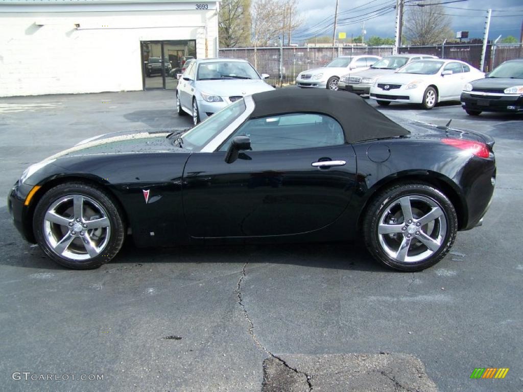 2008 Solstice GXP Roadster - Mysterious Black / Ebony photo #7