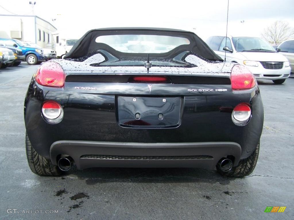 2008 Solstice GXP Roadster - Mysterious Black / Ebony photo #8