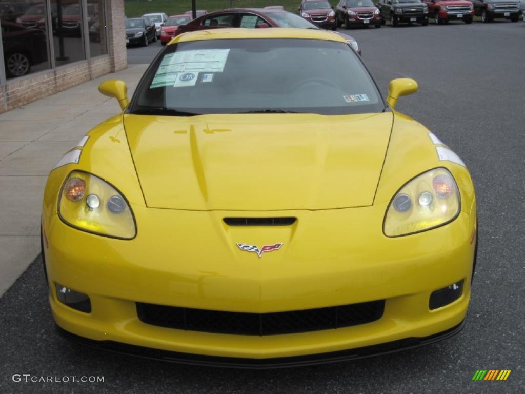 2010 Corvette Grand Sport Coupe - Velocity Yellow / Titanium Gray photo #3