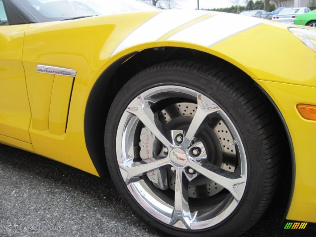 2010 Corvette Grand Sport Coupe - Velocity Yellow / Titanium Gray photo #5