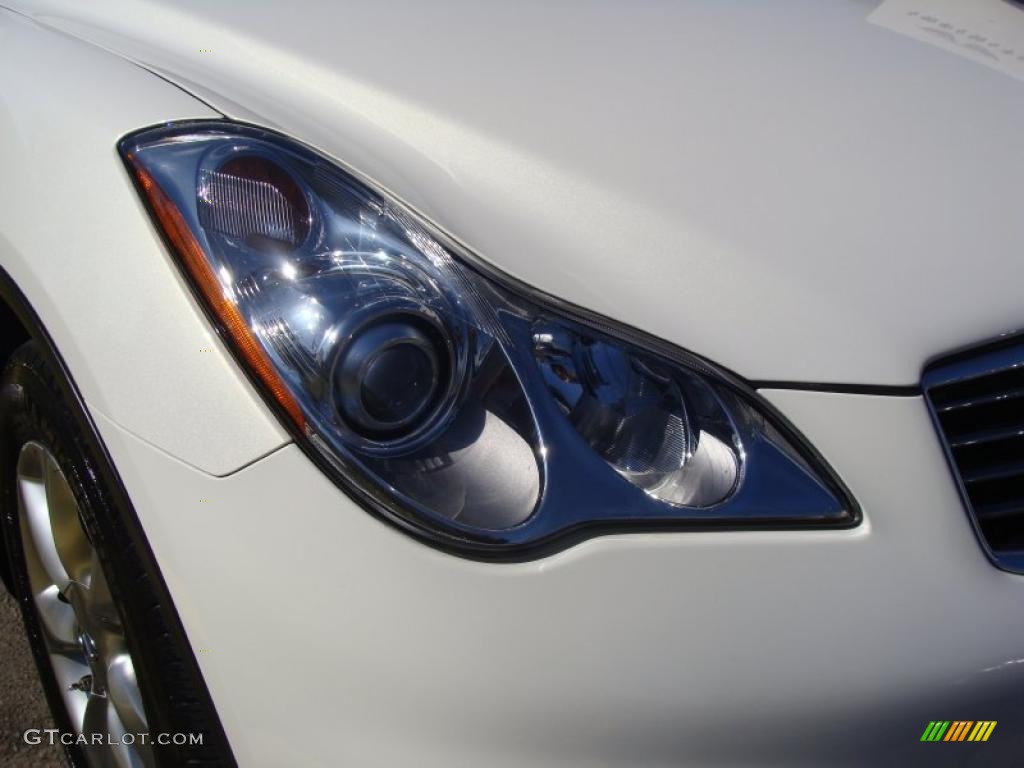 2008 EX 35 AWD - Moonlight White / Graphite photo #6