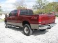 2004 Dark Toreador Red Metallic Ford F350 Super Duty Lariat Crew Cab 4x4  photo #11