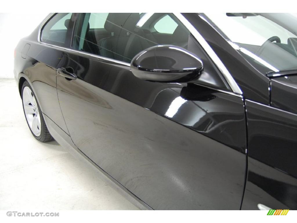 2007 3 Series 335i Coupe - Jet Black / Black photo #4