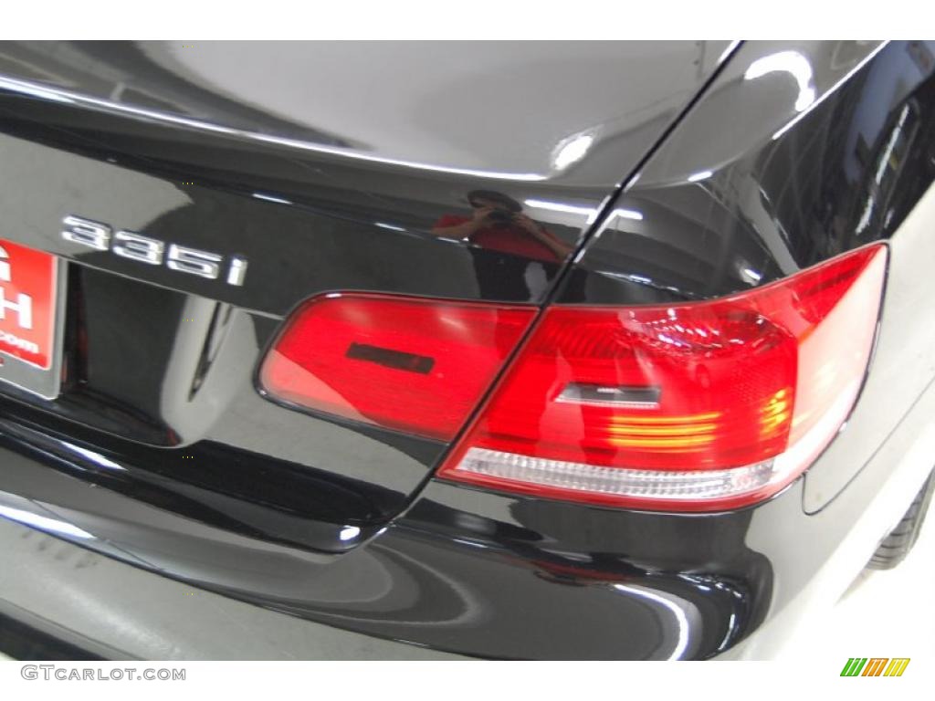 2007 3 Series 335i Coupe - Jet Black / Black photo #8