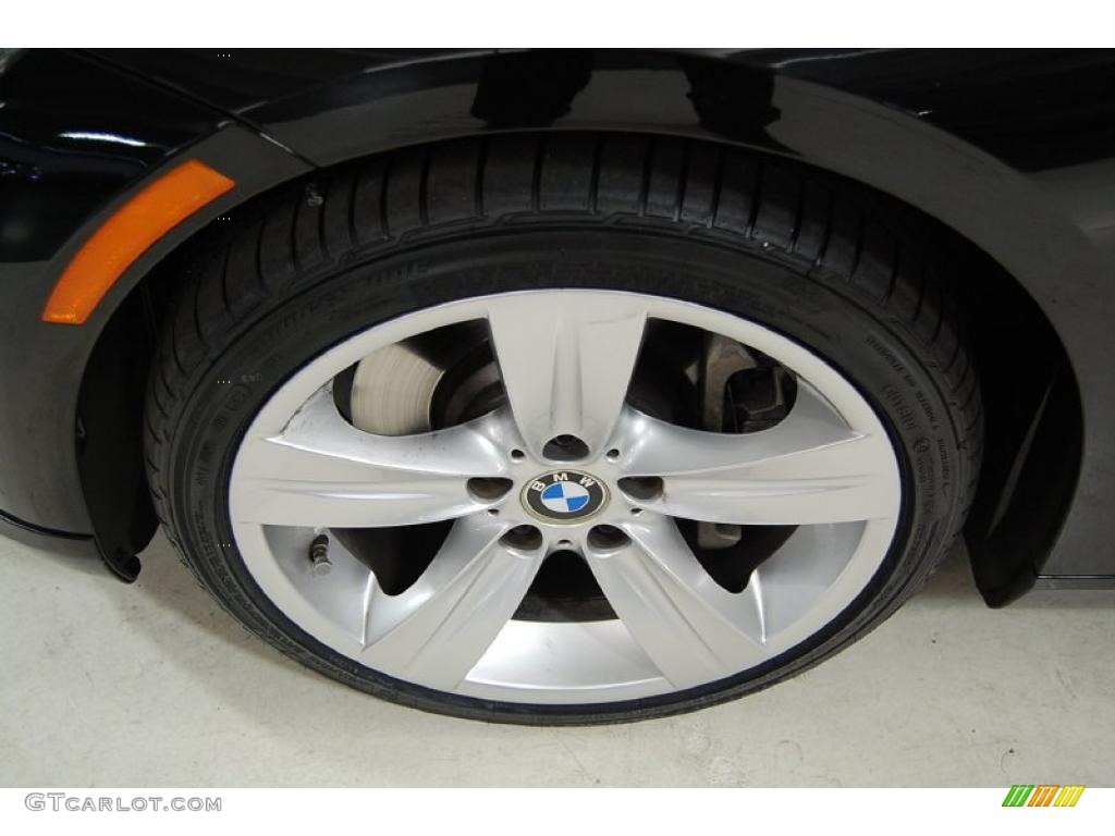 2007 3 Series 335i Coupe - Jet Black / Black photo #12