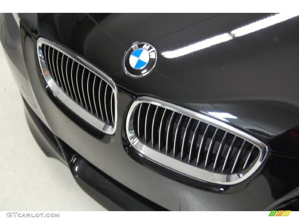 2007 3 Series 335i Coupe - Jet Black / Black photo #14
