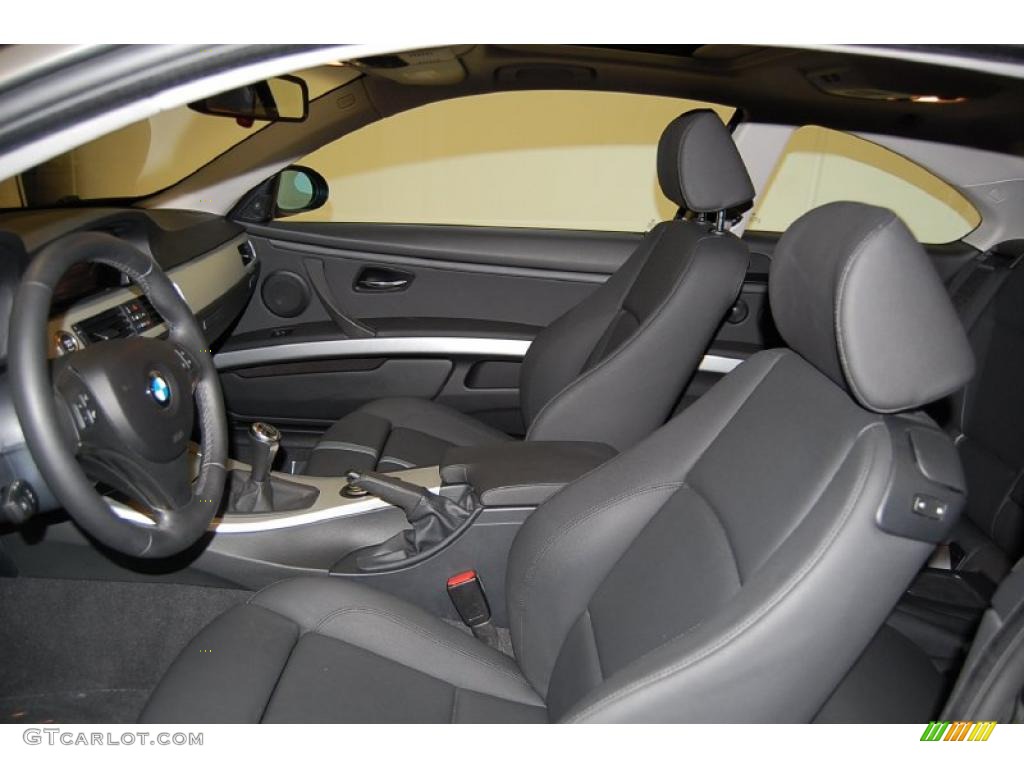 2007 3 Series 335i Coupe - Jet Black / Black photo #19