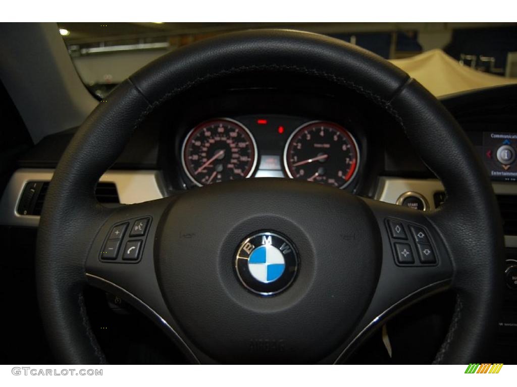 2007 3 Series 335i Coupe - Jet Black / Black photo #27
