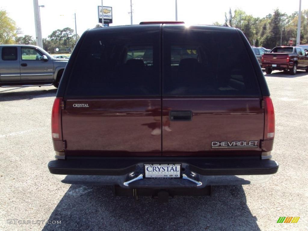 1999 Suburban C1500 LT - Dark Carmine Red Metallic / Neutral photo #8