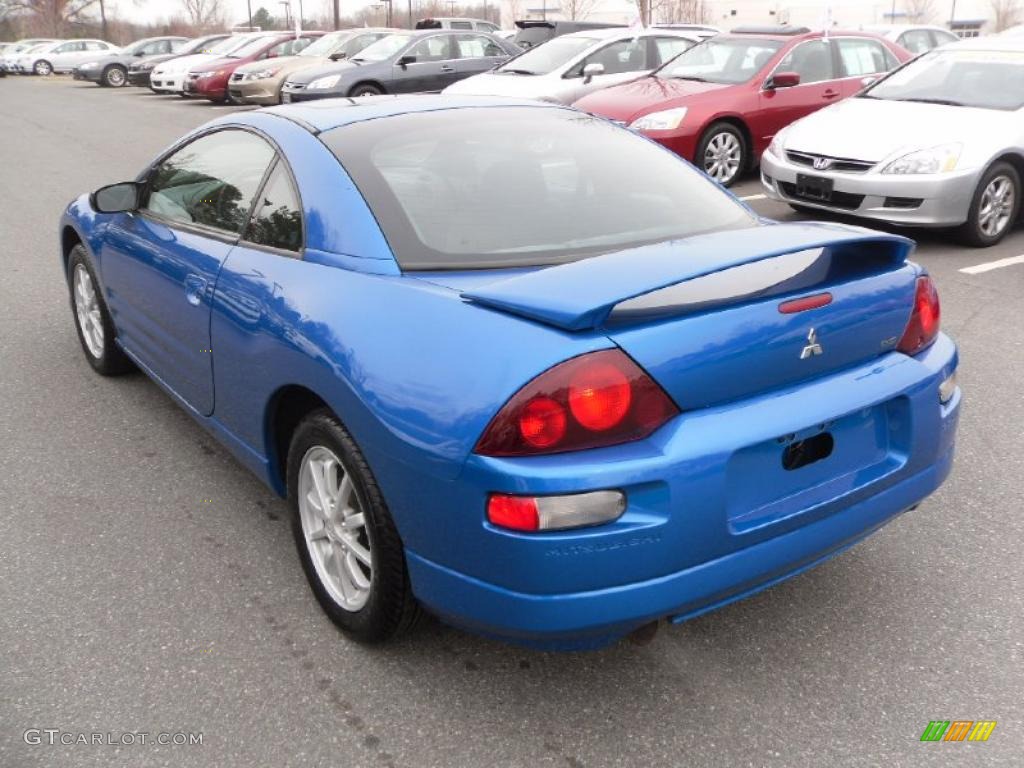 2002 Eclipse GS Coupe - Chrome Blue Pearl / Black photo #2