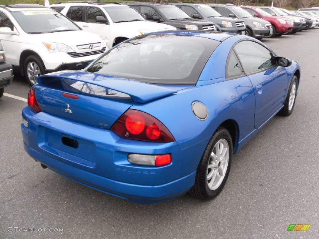 2002 Eclipse GS Coupe - Chrome Blue Pearl / Black photo #4
