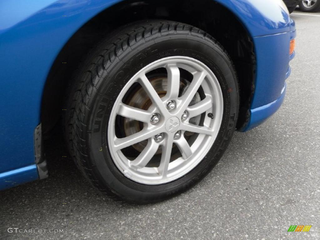 2002 Eclipse GS Coupe - Chrome Blue Pearl / Black photo #21
