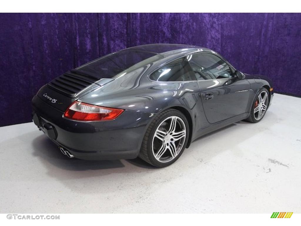 2007 911 Carrera 4S Coupe - Atlas Grey Metallic / Black photo #37