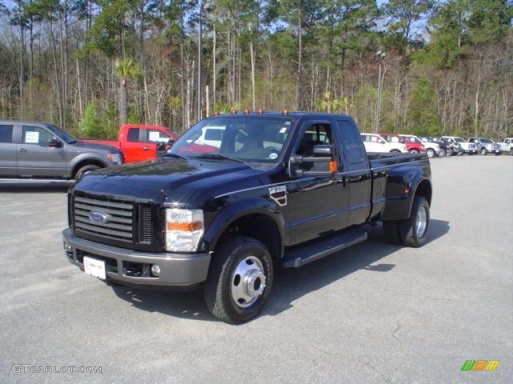 2008 F350 Super Duty FX4 SuperCab 4x4 - Black / Black photo #1