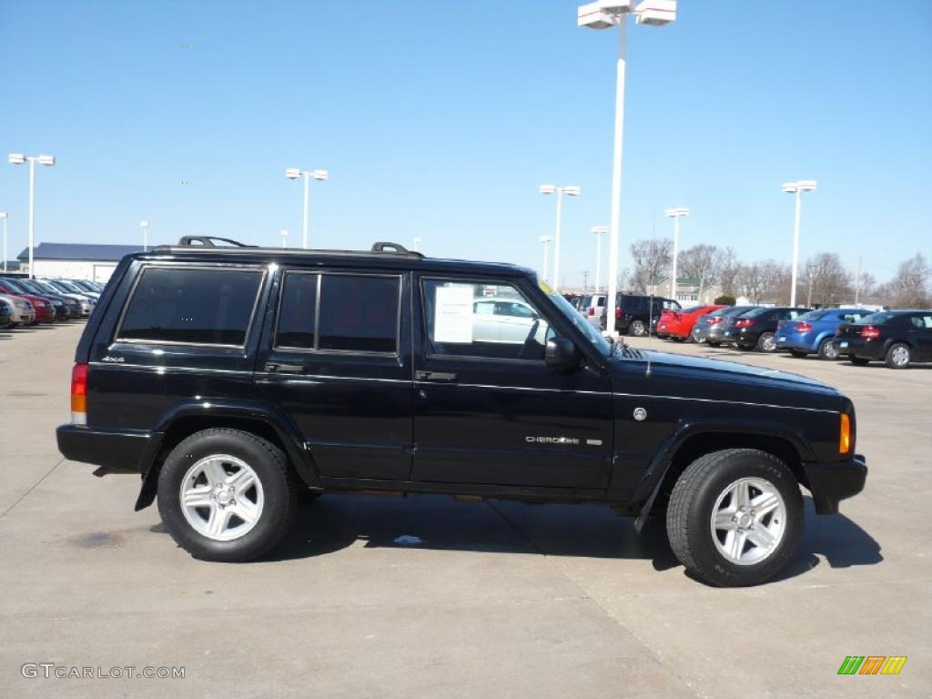 2001 Cherokee Limited 4x4 - Black / Agate photo #1